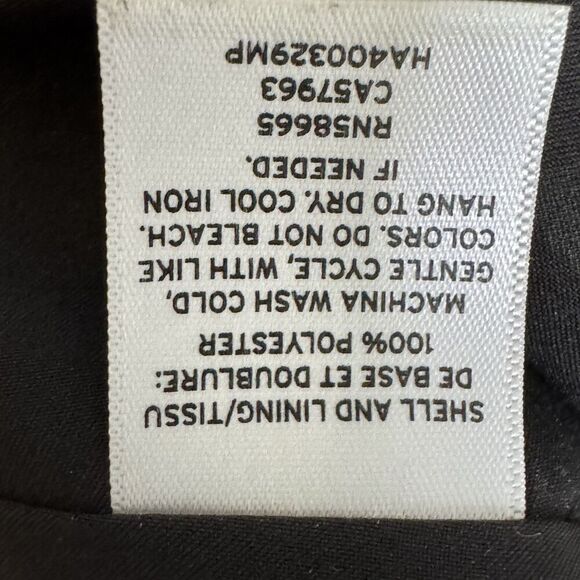 Halogen Atlantic-Pacific Dress Womens 2 Petite Black Pleated Colorblock Midi - Picture 8 of 8